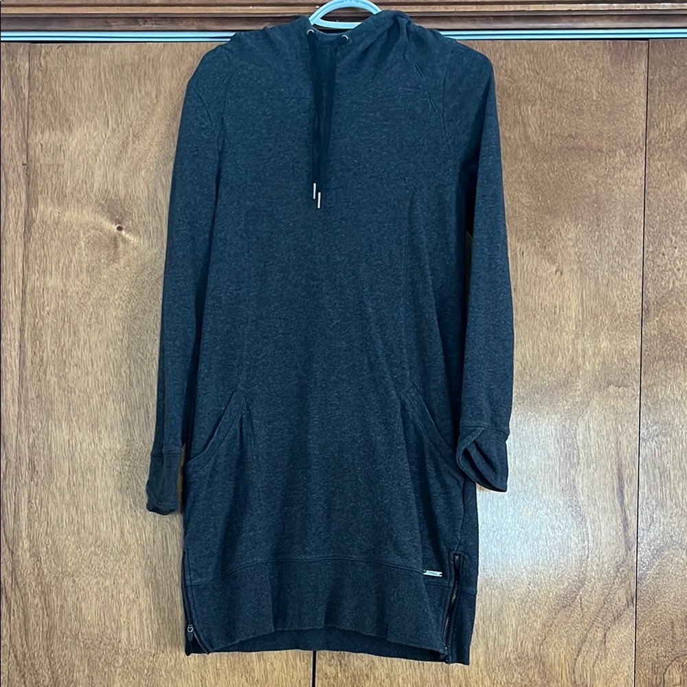 Cozy Black Hoodie Dress